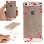 Modern art silicone cover for iPhone 5 / 5S / SE - Floral Wood